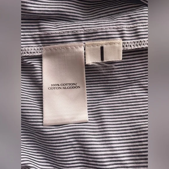 Ann Taylor Women Stripped Sleeveless Dress Cotton Size 2 - Picture 11 of 12